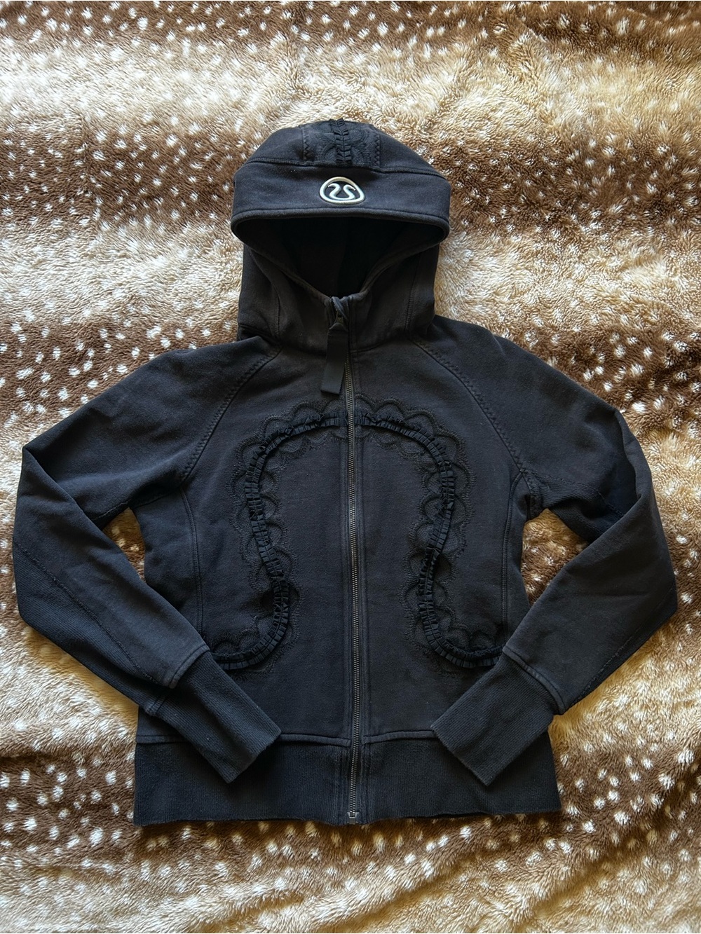 “Vintage” Lululemon Hiver Lace Lux Ruffle Scuba Jacket